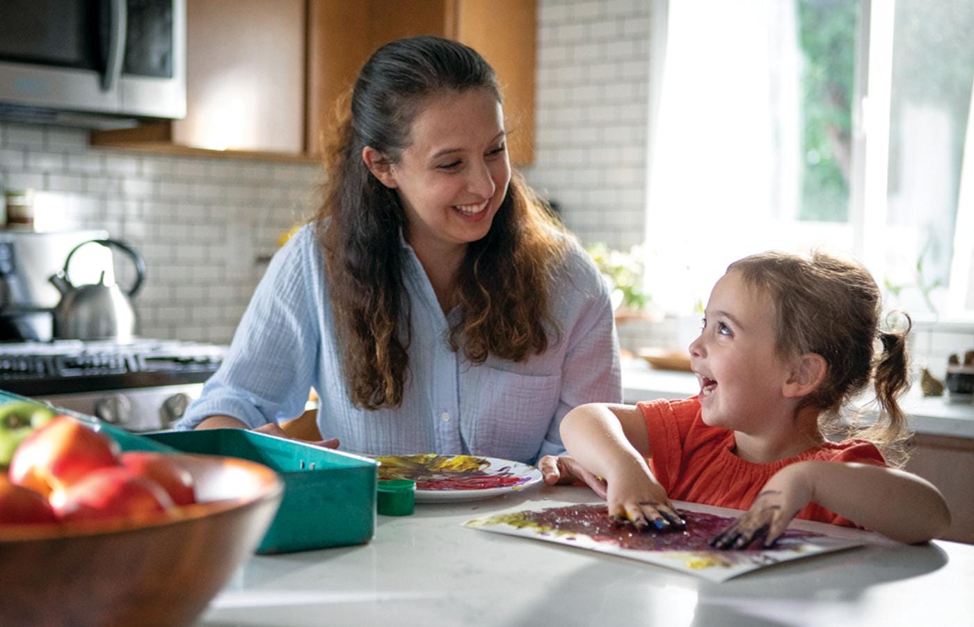 Finger Painter with Mom Kitchen